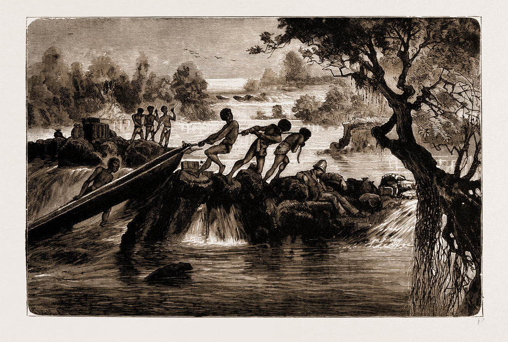 Detail of In The Manekango Rapids, South Africa by Anonymous