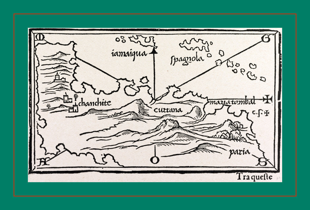 Detail of Bordone Isolario Venezia, 1547 by Anonymous