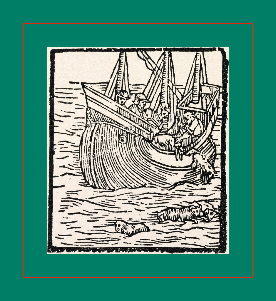 Detail of Teofilo Folengo, Venezia, 1585 by Anonymous