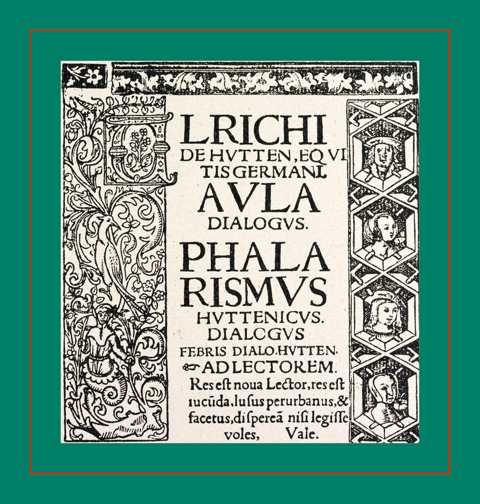 Detail of Ulrich von Hutten. Paris, 1519 by Anonymous