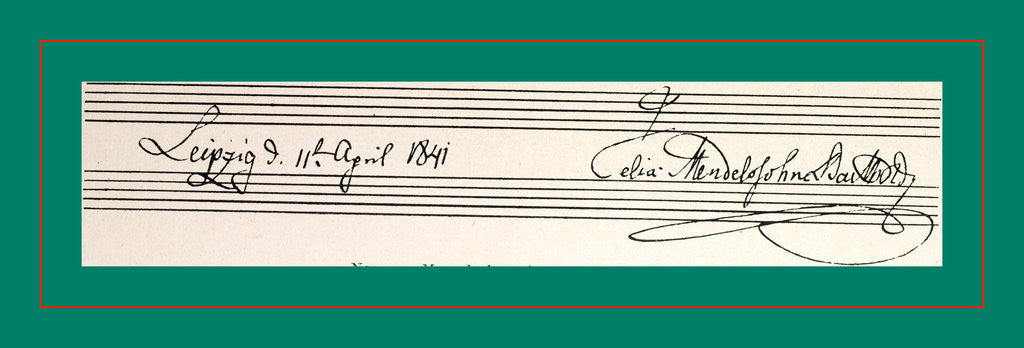 Detail of Mendelssohn Bartholdy by Anonymous