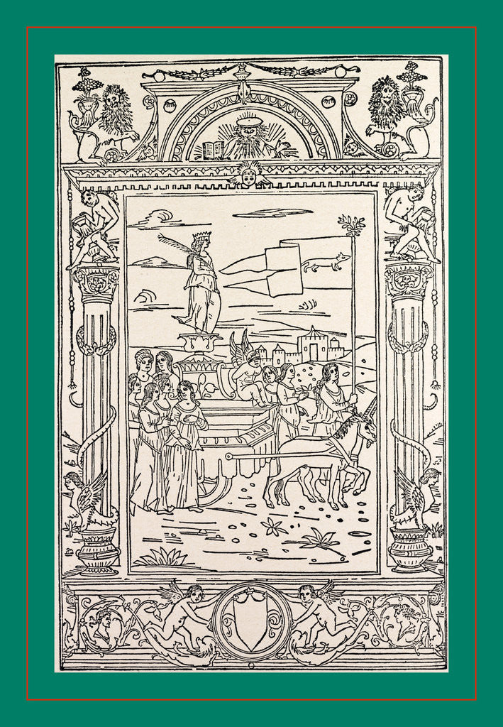 Detail of Petrarca Venezia, Giovanni Capcasa, 1492 1493 by Anonymous
