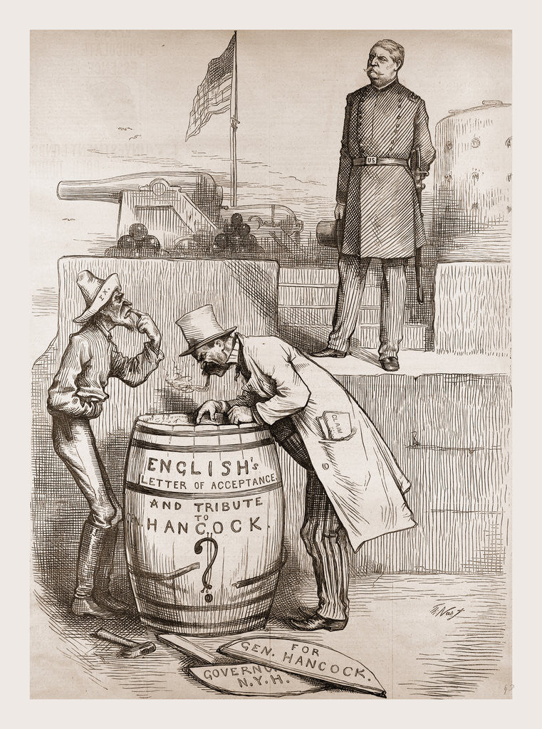 Detail of Hard (up) Money Campaign. Hang It, General, It's Only Soft Soap by Anonymous