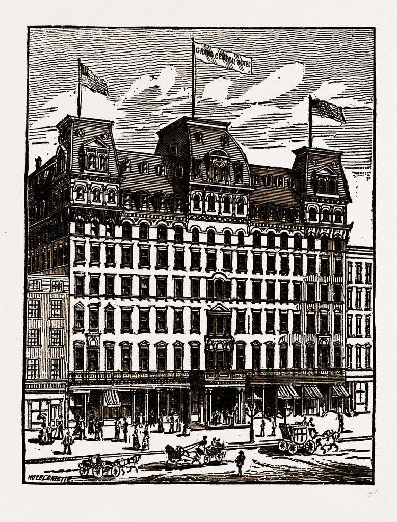 Detail of 667 to 677 Broadway, New York by Anonymous