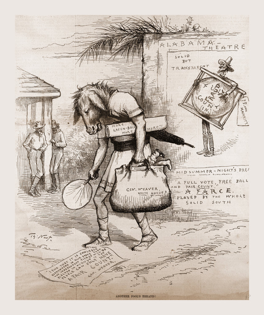 Detail of Greenback, the Weaver. Mali Is But An Ass If He Go About to Expound His Dream, Shakespeare, 1880 by Anonymous