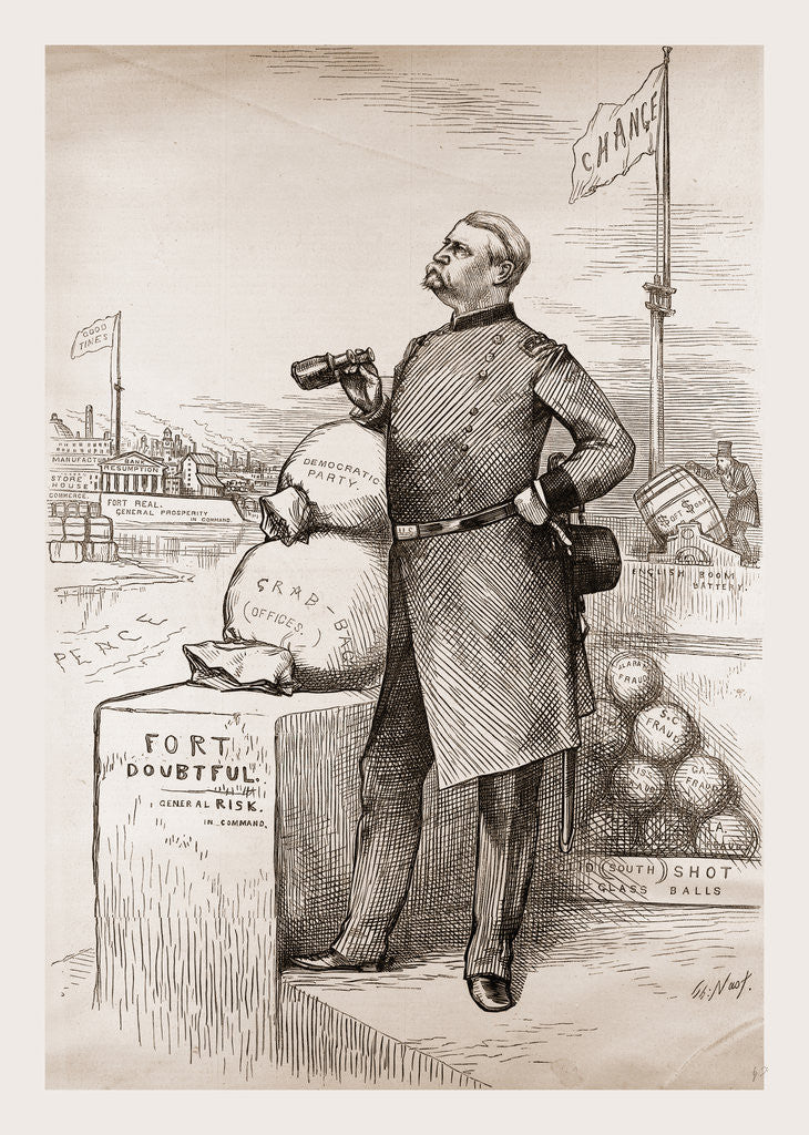 Detail of General Lookout. A Hard Fort to Attack With the Material You Have, 1880 by Anonymous