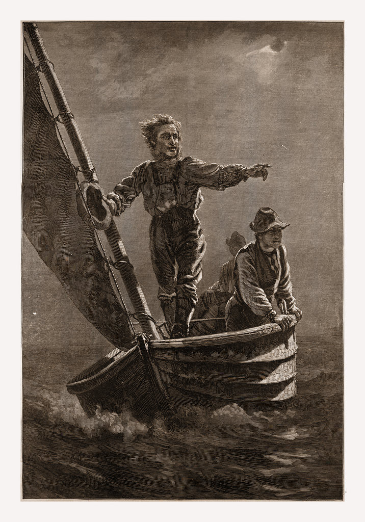 Detail of Sighting the Trawl Buoy by J. G. Brown