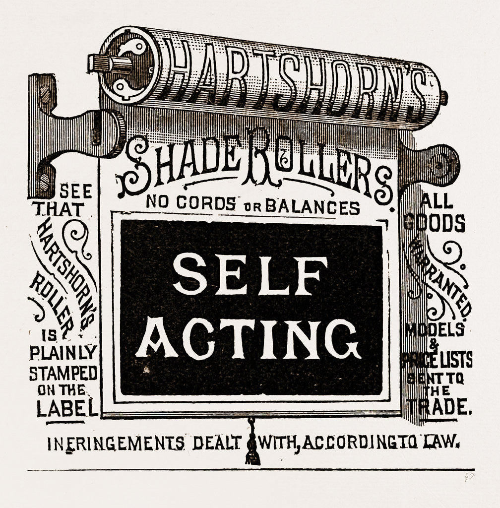 Detail of Shade Rollers, Self Acting by Anonymous