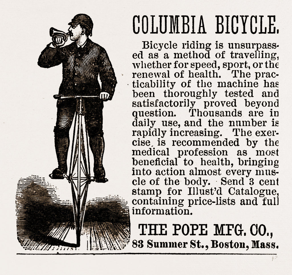 Detail of Columbia Bicycle, USA by Anonymous