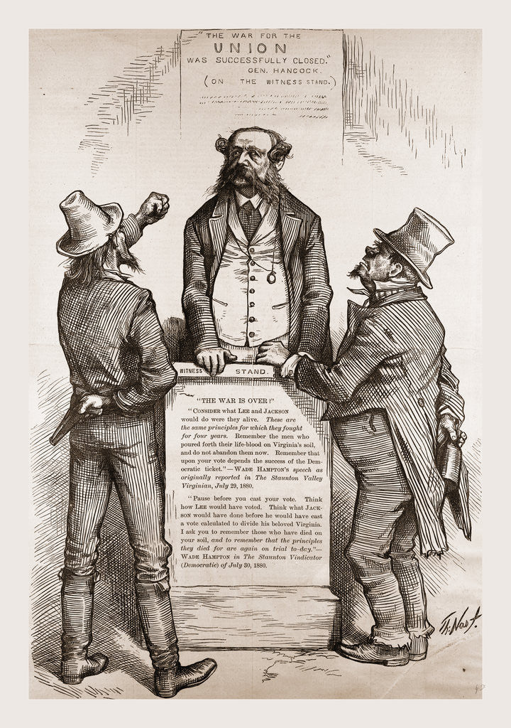 Detail of Wade Hampton's Dilemma, 1880 by Anonymous