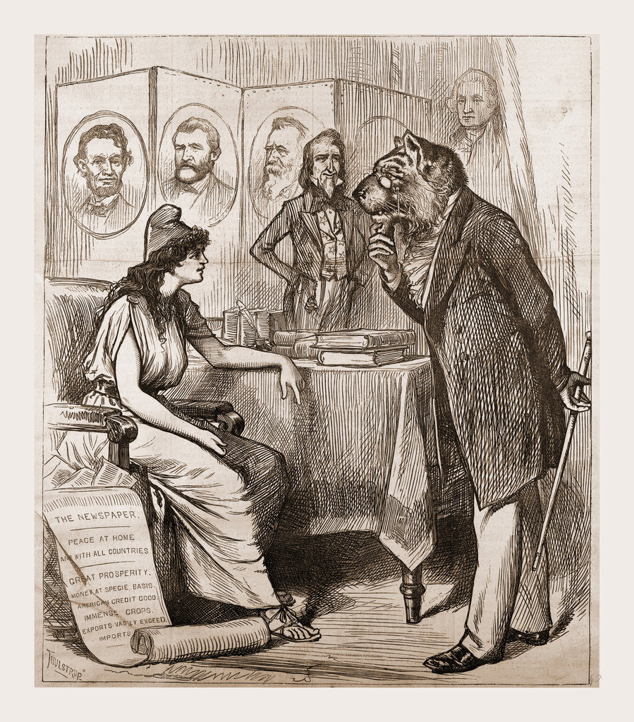 Detail of A Change Is Ecessary, Democratic Cry, 1880 by Anonymous