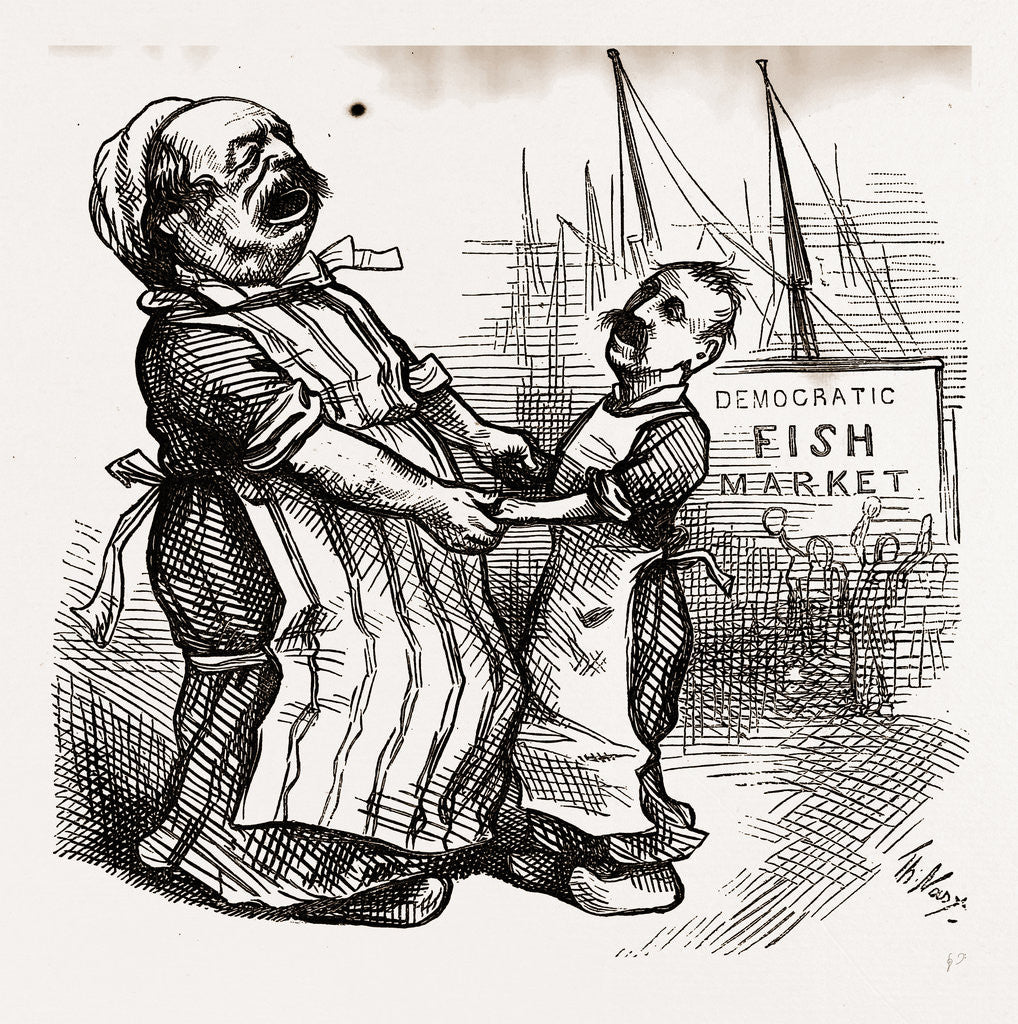 Detail of Why We (republicans) laugh, USA by Anonymous