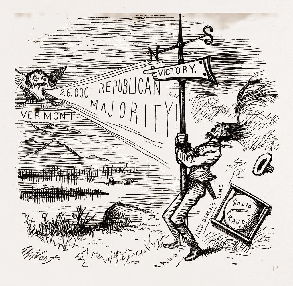 Detail of A Cold Snap From The North, USA by Anonymous