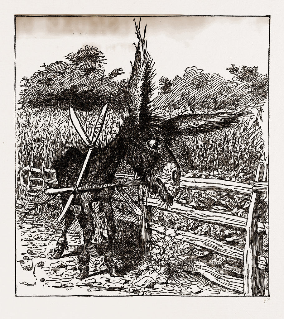 Detail of The Hungry Democracy—the Greatest Faster On Record, USA by Anonymous