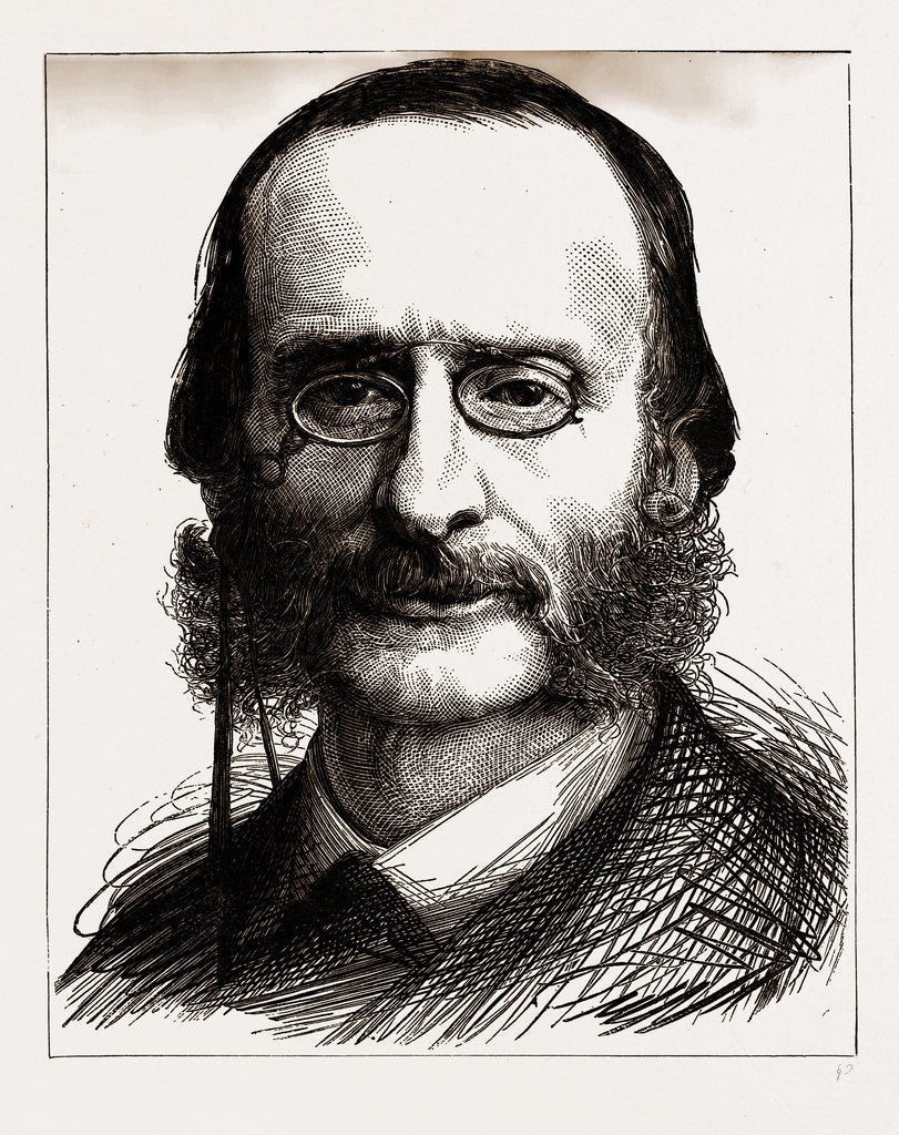 Detail of Jacques Offenbach, 1880 by Anonymous