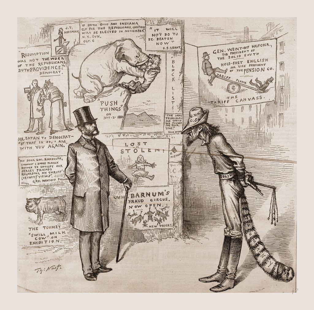 Detail of The North Means Business. North to South. As Long As You Defy Me With A Solid Front, I Will Not Turn My Back! by Anonymous