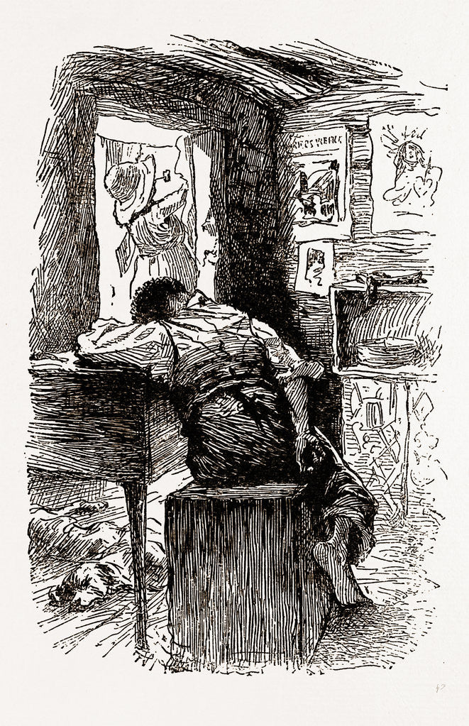 Detail of Georgia, African-american Cabin, 1880 by Anonymous