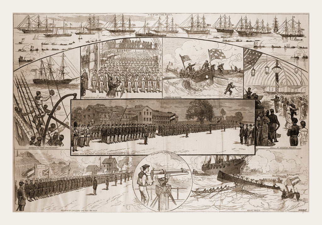 Detail of Incidents of the Naval Review At Fortress Monroe by J.O. Davidson