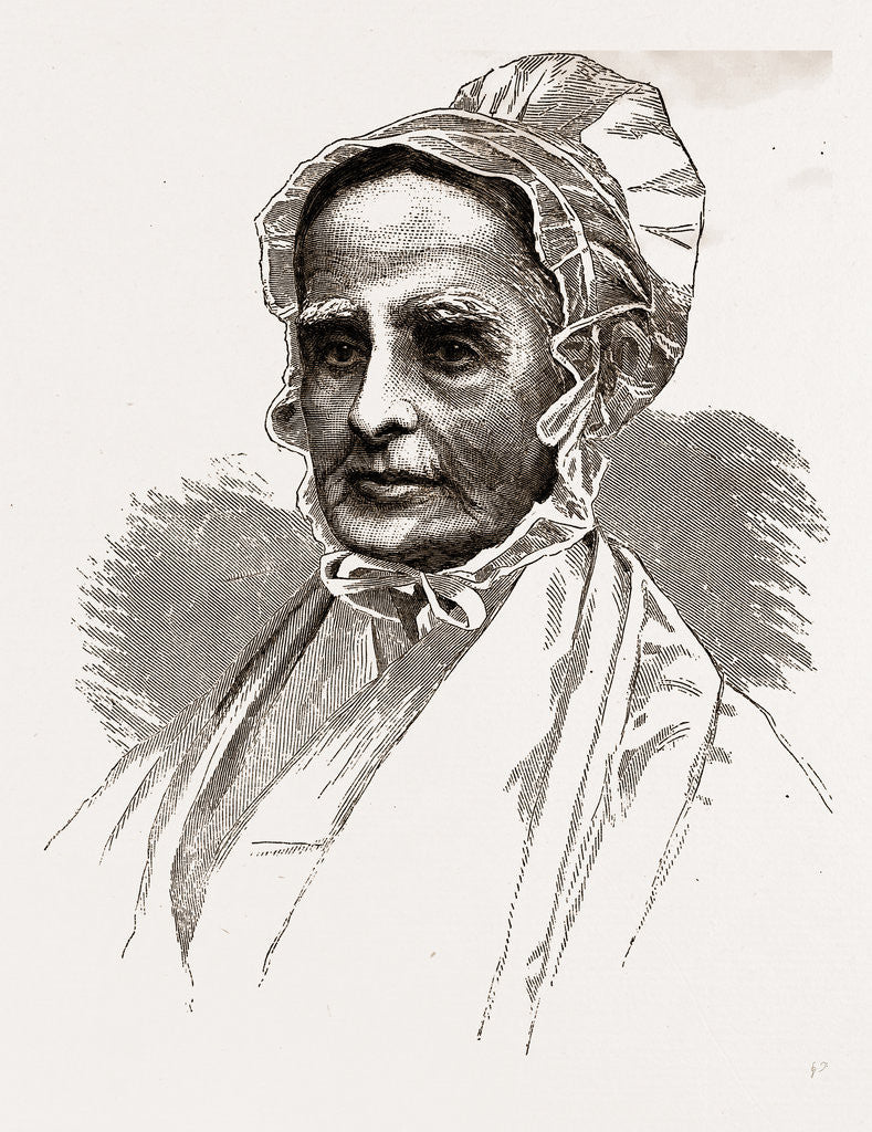 Detail of Lucretia Mott, 1880 by Anonymous