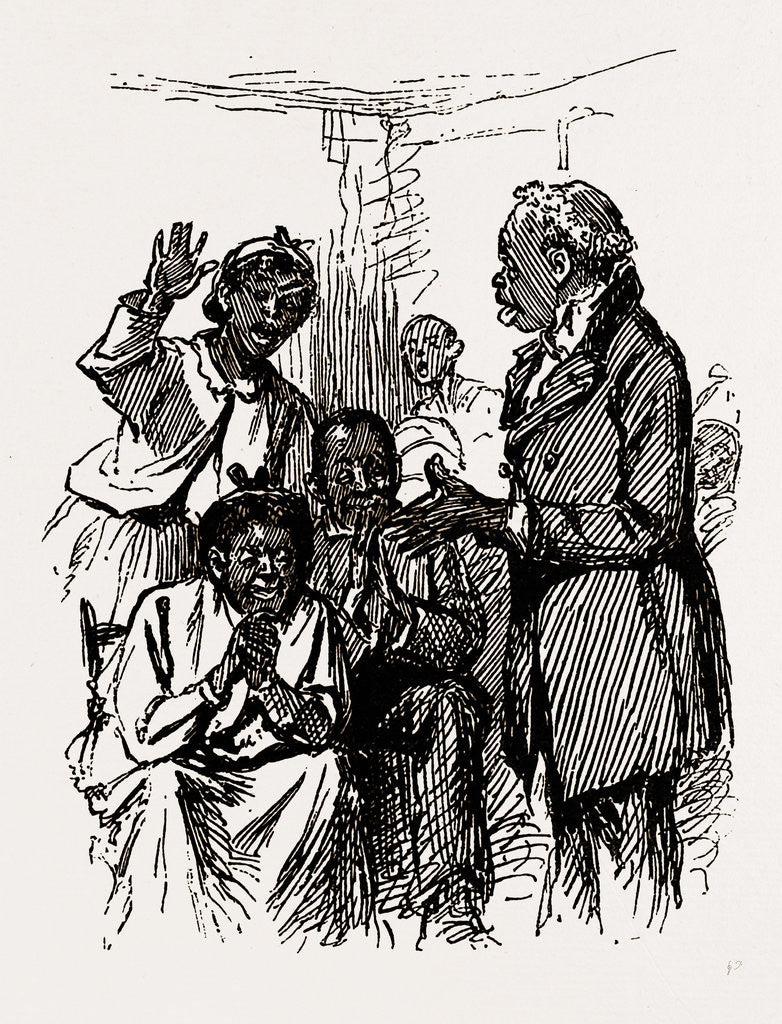 Detail of Alabama, Agricultural Workers, dar, Now, Bill, Dat 'll Do For You!, 1880 by Anonymous