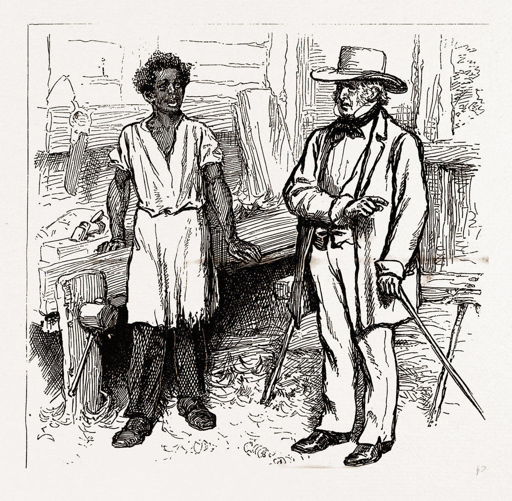 Detail of Alabama, Agricultural Workers, you Are Wading Through Deep Waters, Boy, Ain't You 2, 1880 by Anonymous