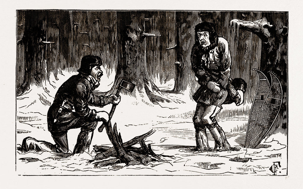 Detail of British Columbia, A Province Located On the West Coast of Canada, Forty Degrees Below Zero And He's Lost the Matches by Anonymous
