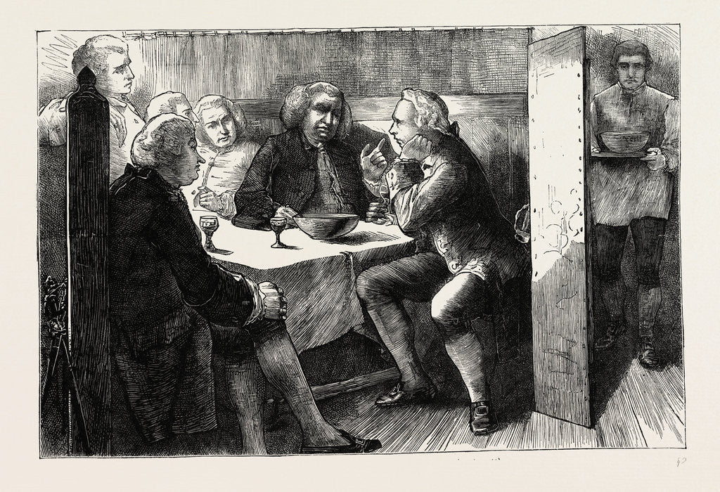 Detail of An Evening With Dr. Johnson At the Mitre by Anonymous