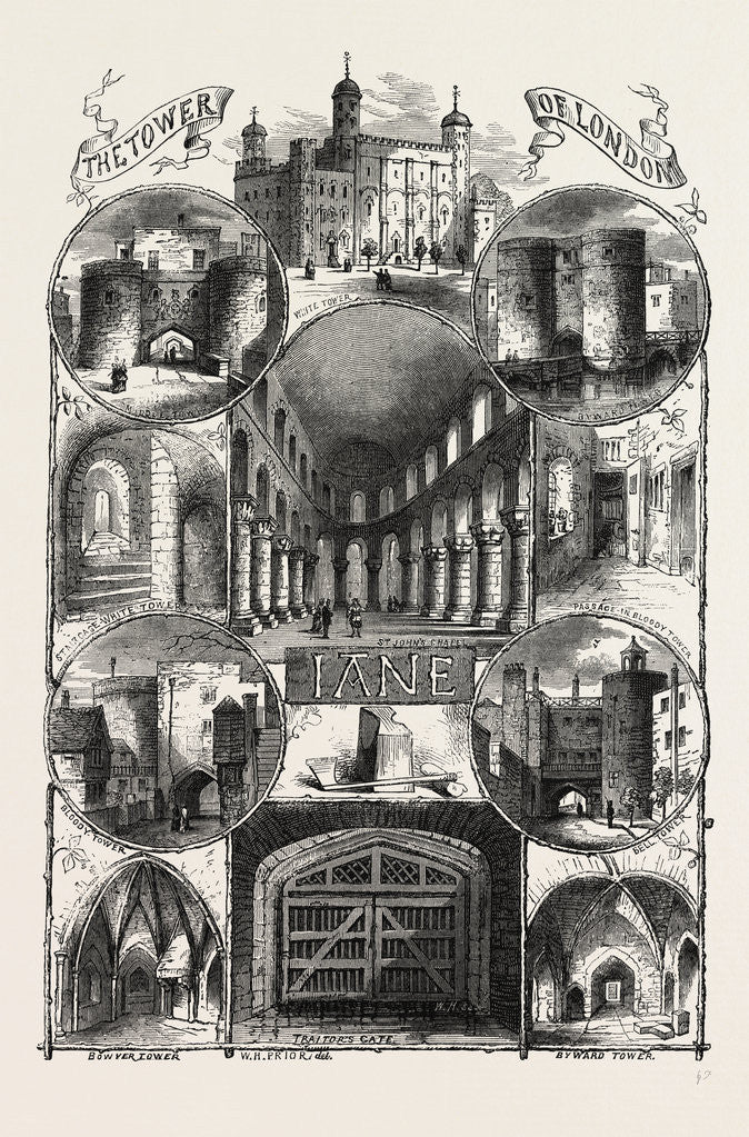 Detail of The Tower of London by Anonymous