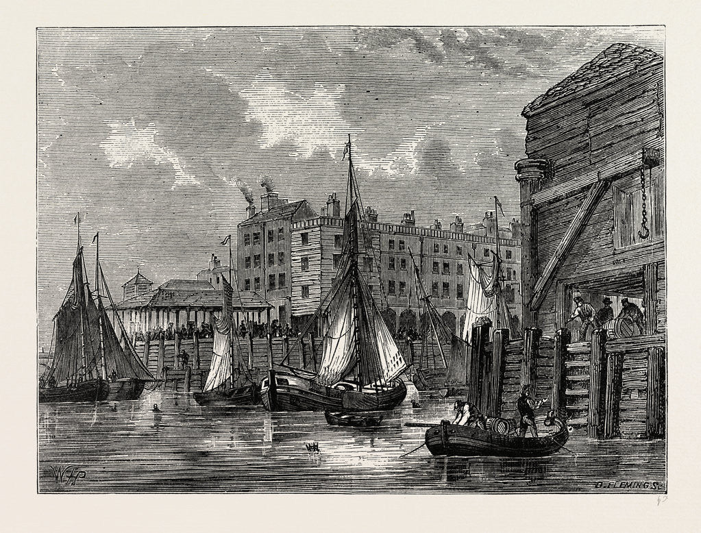 Detail of Billingsgate, View 1820 by Anonymous