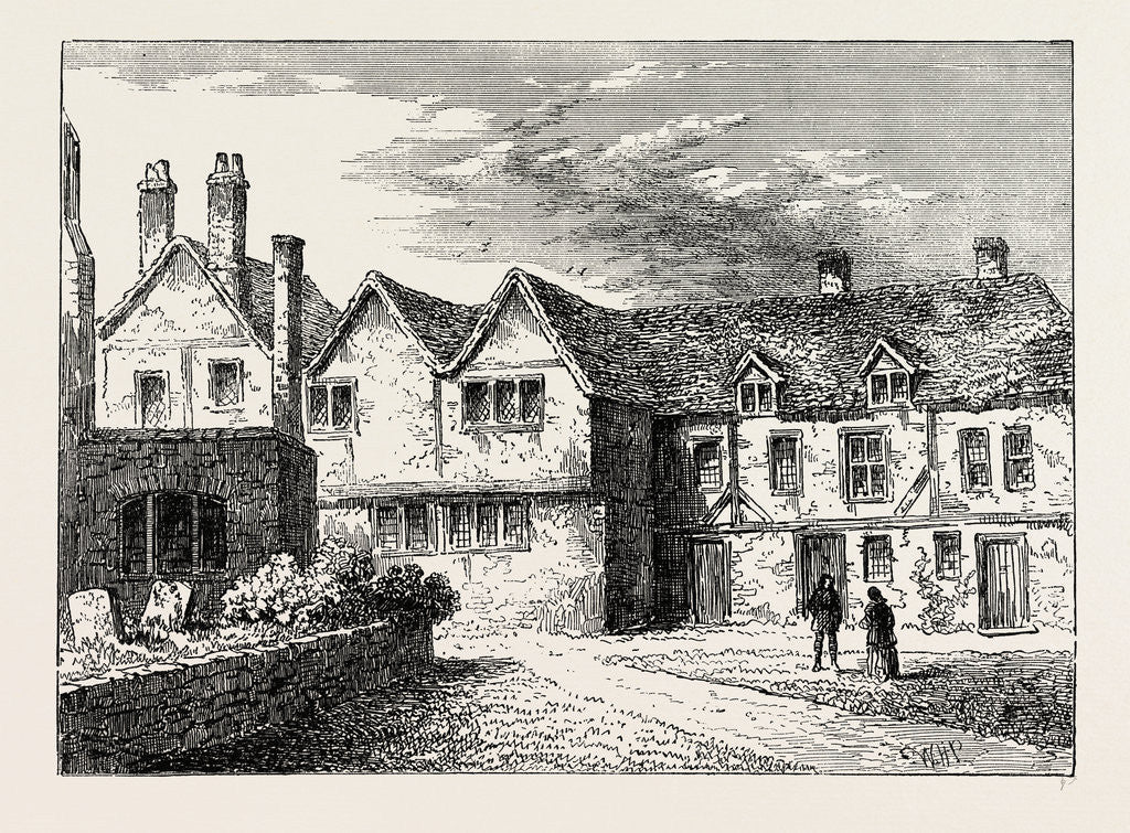 Detail of St. Katherine's Hospital, the Brothers' Houses in 1781 by Anonymous
