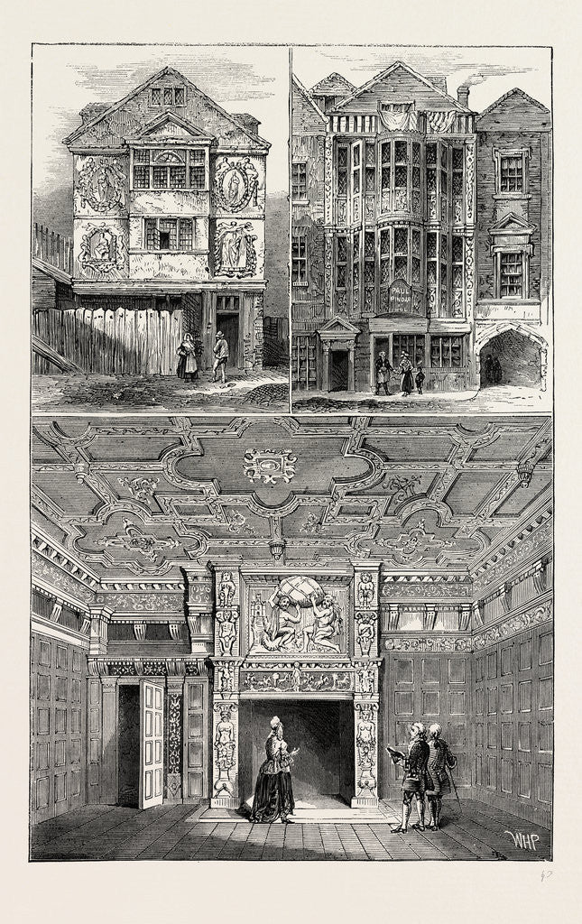 Detail of Room in Sir Paul Pindar House in 1791 by Anonymous