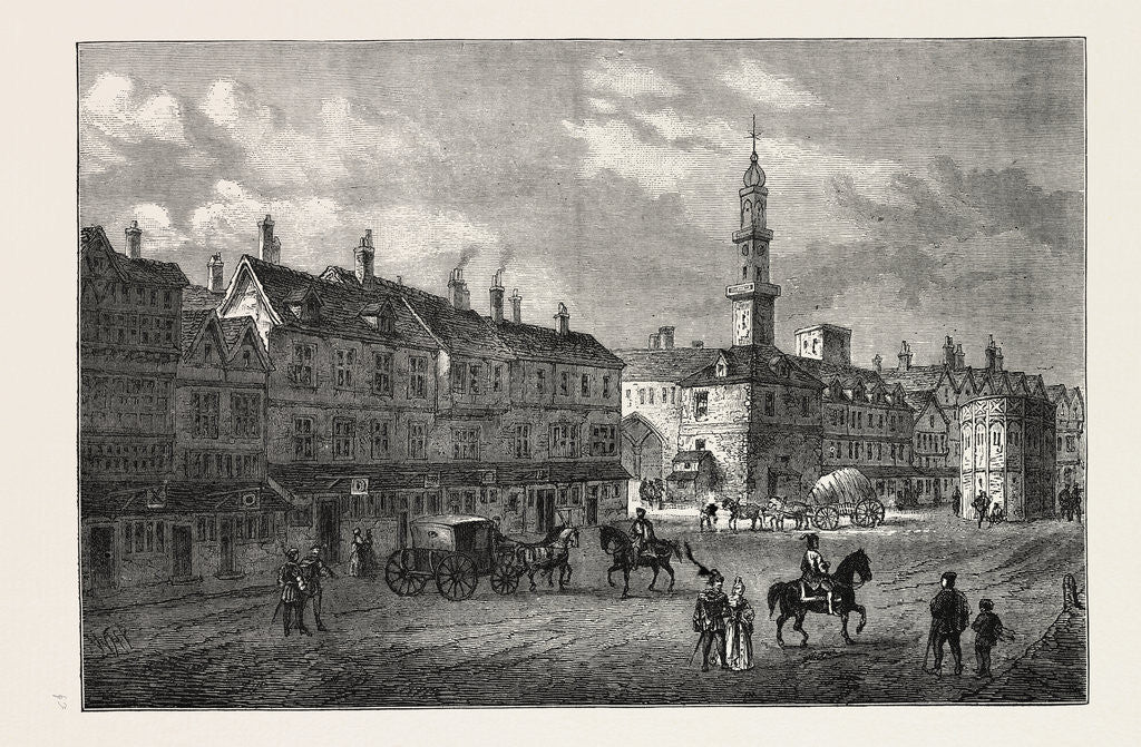 Cornhill in 1630, 19th Century by Anonymous