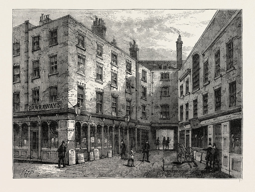 Detail of Garraway's Coffee House by Anonymous