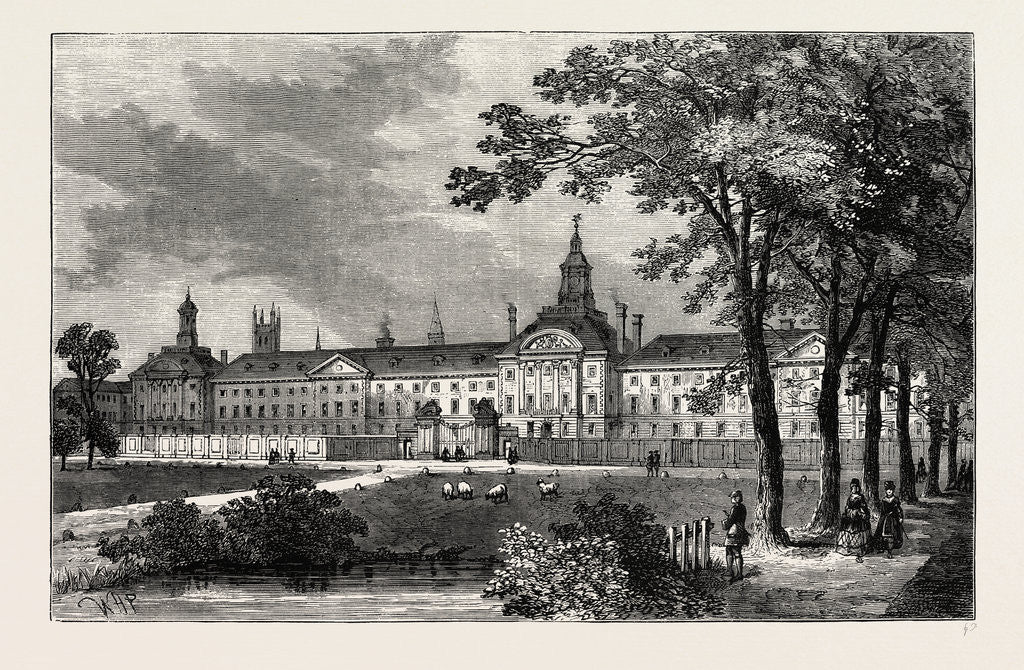 Detail of Old Bethlem Hospital, Moorfields About 1750 by Anonymous