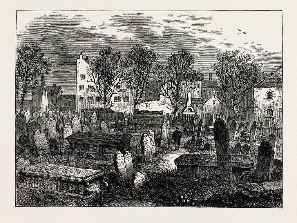 Detail of Bunhill Fields Burial-ground by Anonymous