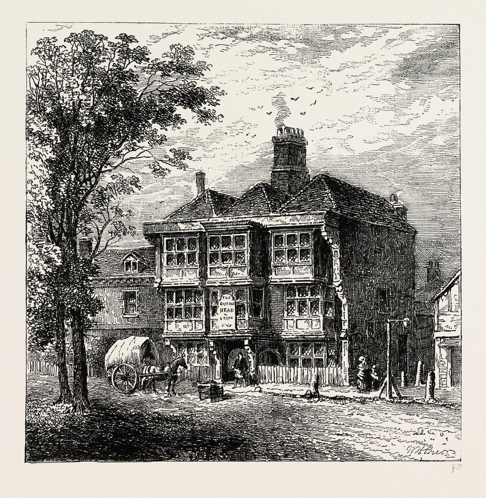 Detail of The Old Queen's Head Tavern, 19th Century by Anonymous