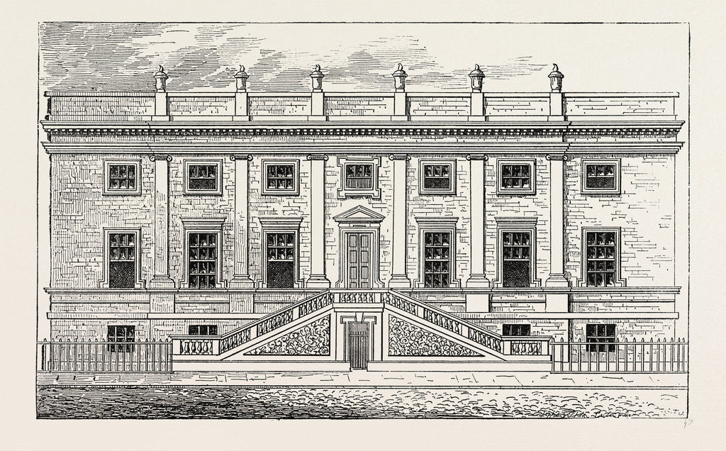 Detail of Surgeons' Hall, Old Bailey, 1800 by Anonymous