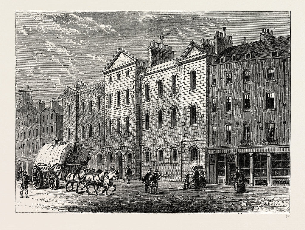 Detail of Giltspur Street Compter, 1840 by Anonymous