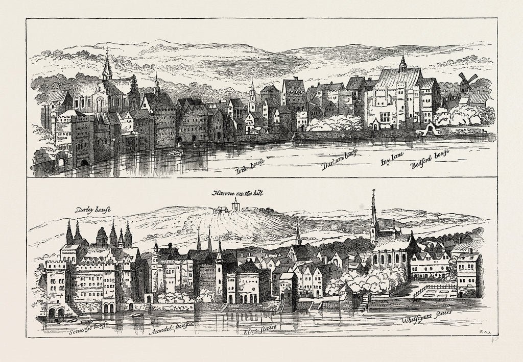 Detail of The Strand 714.0m the Thames, Sixteenth Century by Anonymous