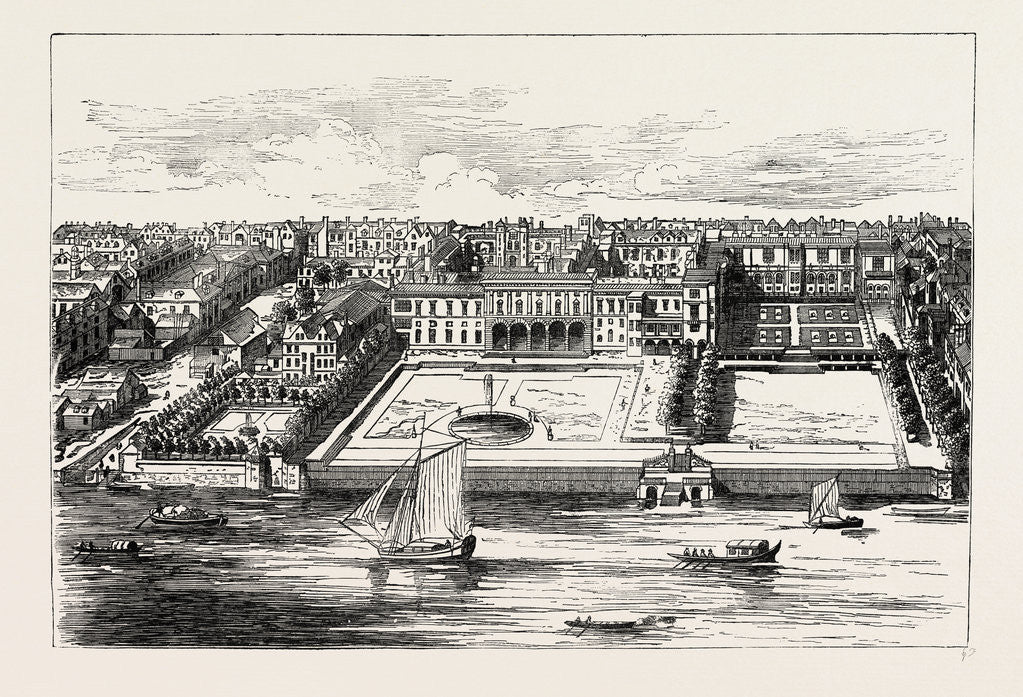 Detail of Somerset House in 1755 by Anonymous