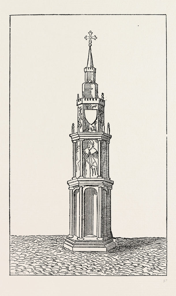 Detail of Old Charing Cross, 1792 by Anonymous