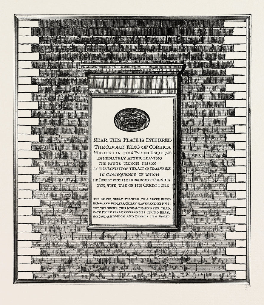 Detail of King Theodore's Monument by Anonymous