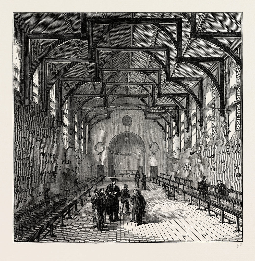 Detail of The Schoolroom, Westminster School by Anonymous