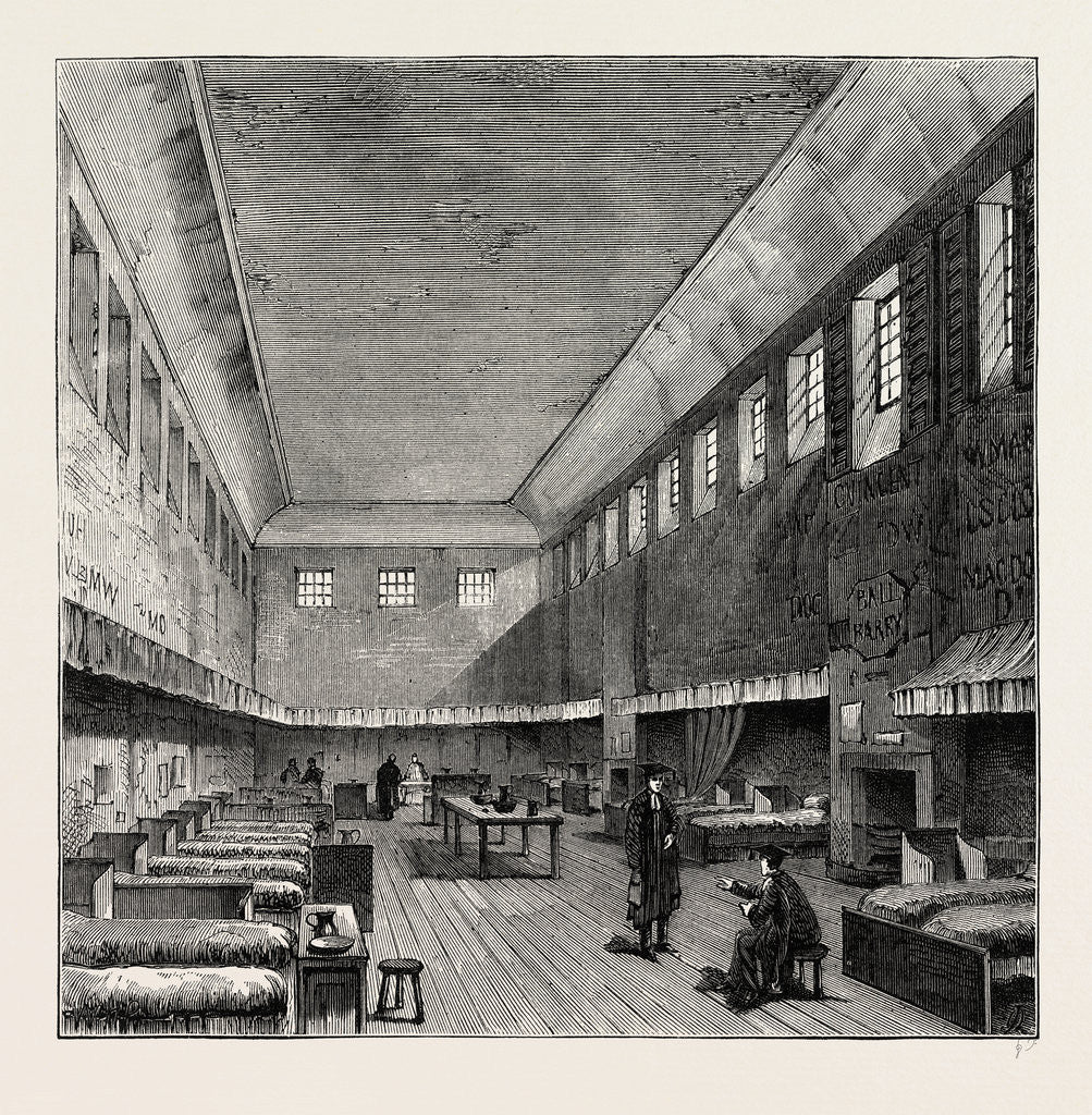 Detail of The Old Dormitory in 1840, Westminster School by Anonymous