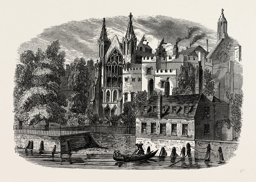 Detail of The Speaker's House from the River, in 1830, Westminster by Anonymous