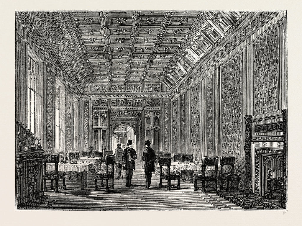 Detail of The Refreshment-room of the House of Lords by Anonymous