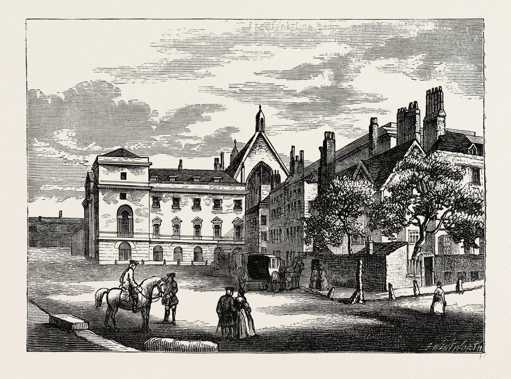Detail of Old Palace Yard in 1796 by Anonymous