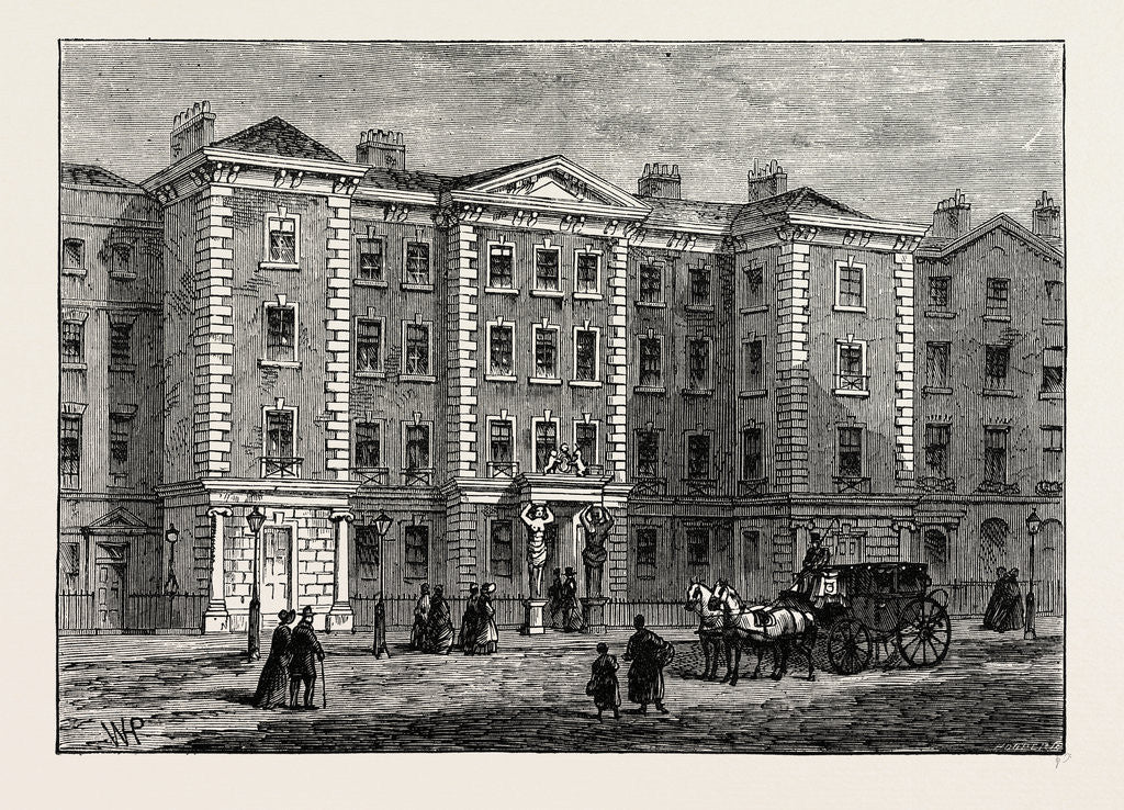 Detail of Schomberg House, 1820 by Anonymous