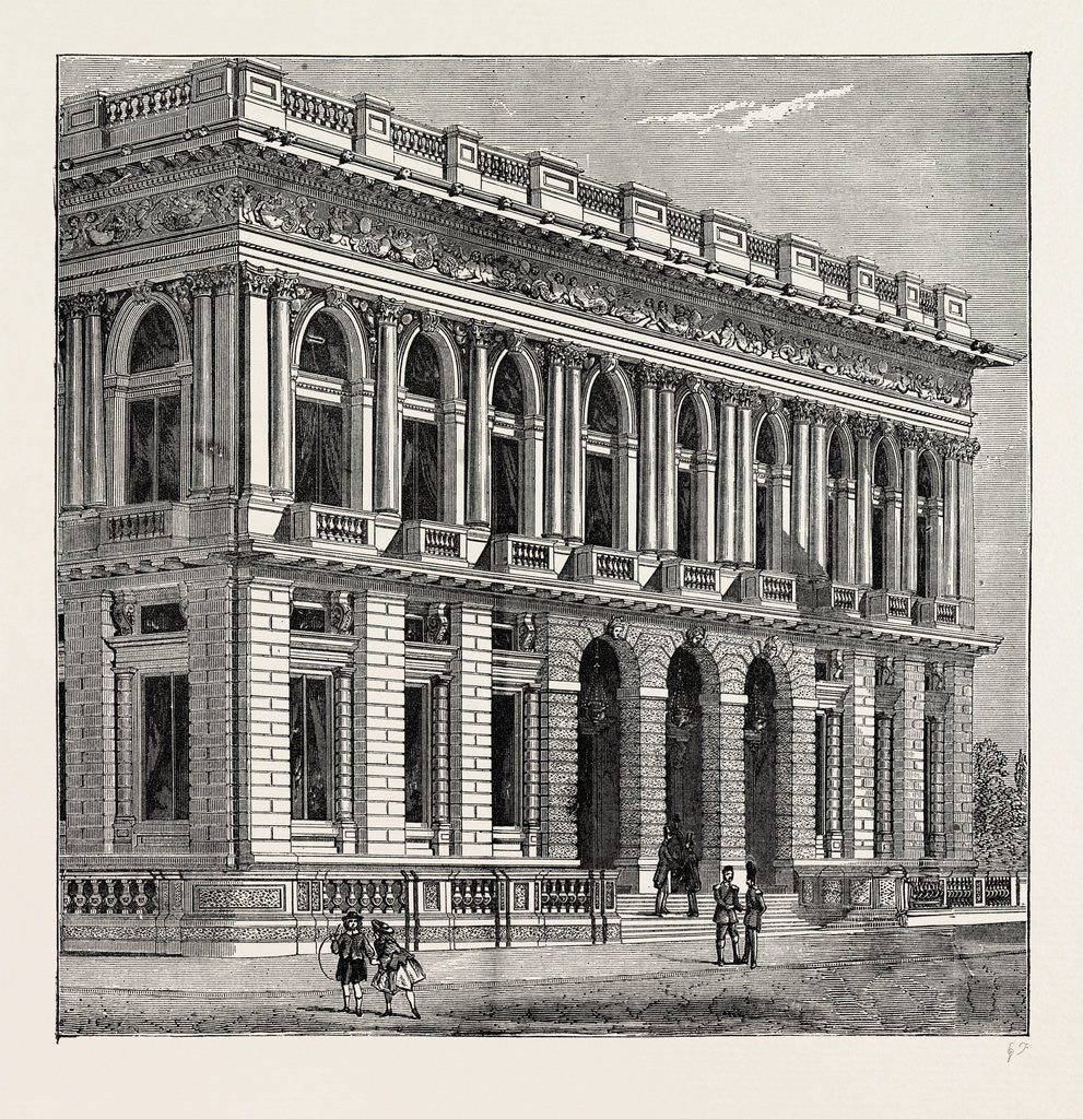 Detail of Front of the Army And Navy Club by Anonymous