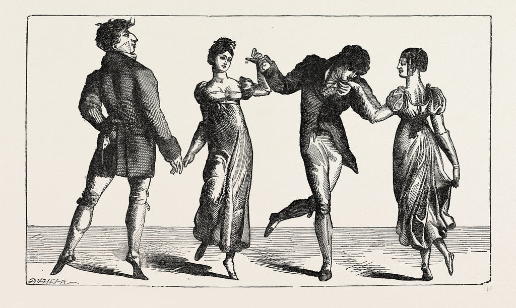 Detail of The First Quadrille Danced At Almack's by Anonymous